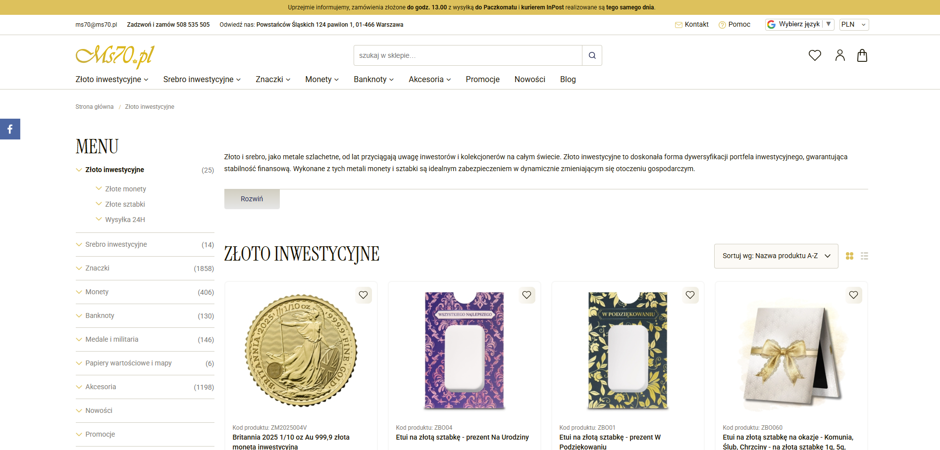 Inflacja a złoto inwestycyjne – czy kruszec faktycznie chroni wartość pieniądza?