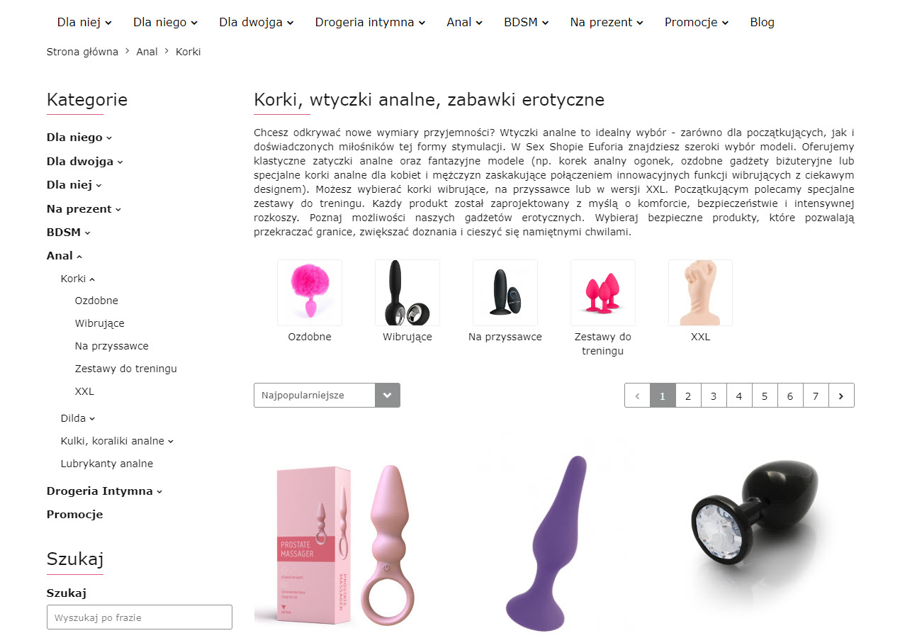 Wtyczki analne: specyficzne akcesoria intymne