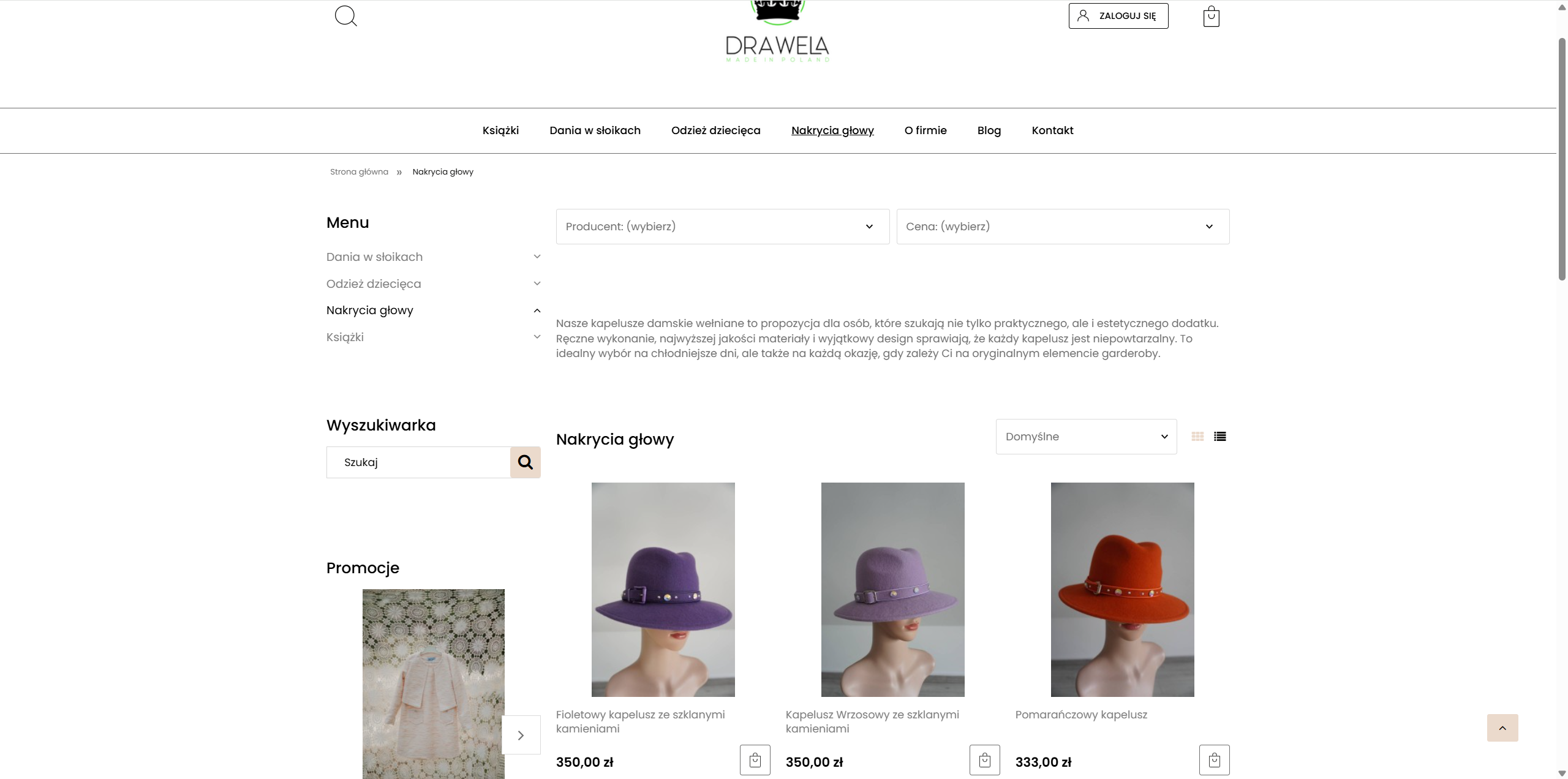 Kapelusze damskie wełniane z małych pracowni - kupuj od ludzi, nie od korporacji